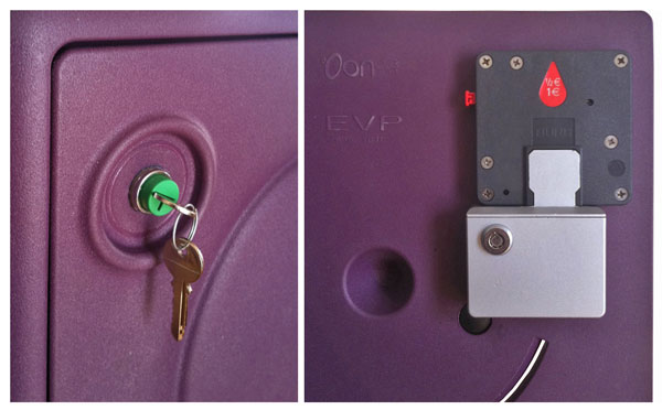 Serrure Monnayeur avec récupérateur de monnaie du Casier OonCub®